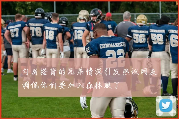 勾肩搭背的兄弟情深引发热议网友调侃你们要加入森林狼了